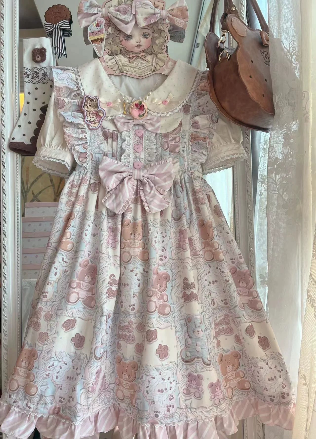 Akiyama Future Studio - Kawaii Little Bear Lolita Salopette Daily Lolita JSK