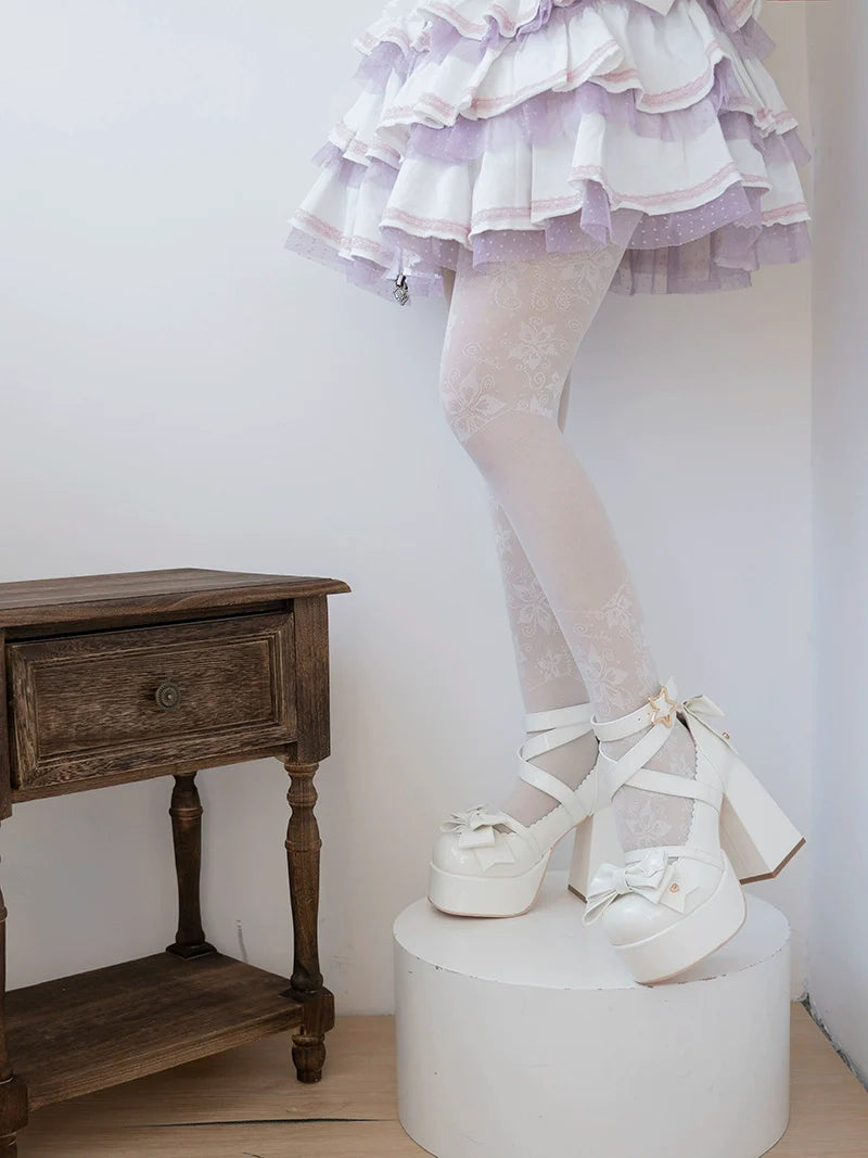 Beauty Bunny - Star Prayer - Kawaii Lolita Shoes Round Toe Summer Heels