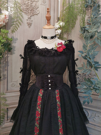 Miss Point - The Sally Gardens - Fish Bone High Waist Lolita Skirt