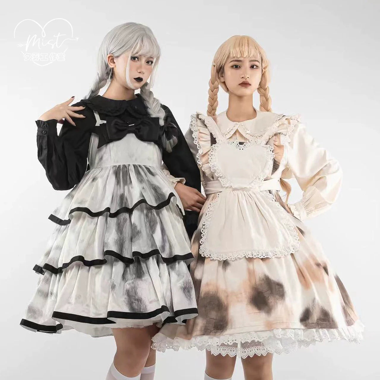 MIST - Sweet Lolita Blouse Doll Collar Lolita Shirt With Bubble Sleeve