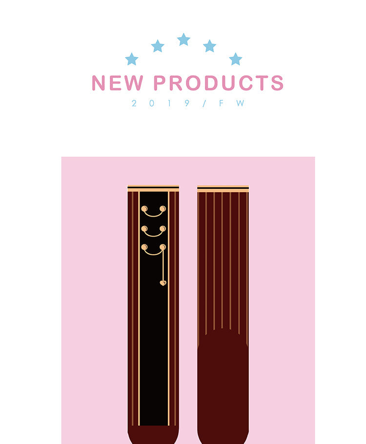 Roji roji - Uniform Middle Tube Cotton Lolita Calf Socks