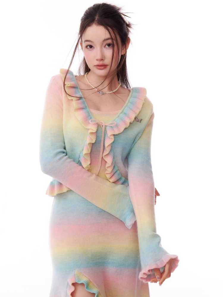 Gradient cardigan【s0000010179】