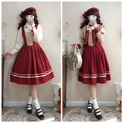 Miss Point - Customized Lolita Jumper Dress - Elegant College Lolita JSK