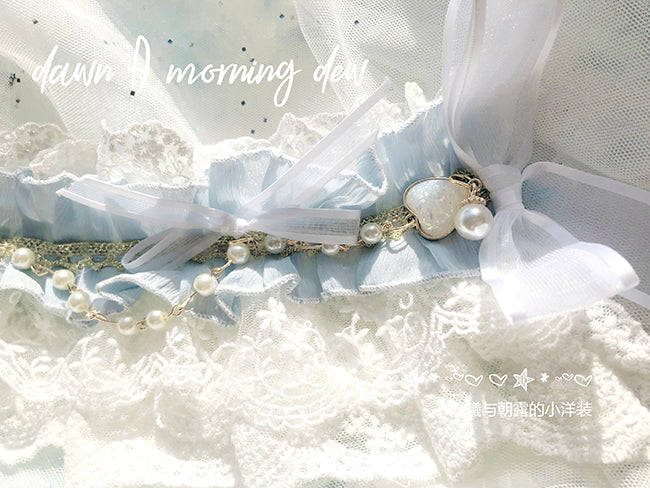Dawn and Morning - Flower Wedding Lolita Accessories Headdress Set