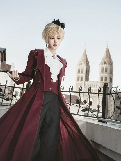 Cornfield Lolita - The Legend of Dracula - Gothic Ouji Lolita Winter Coat Set