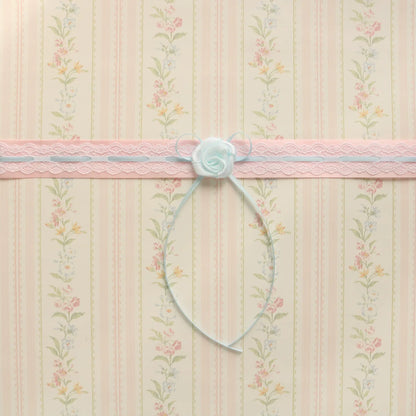 Creamy Bubbles - Sweet Lolita Choker Vintage Lace Rose Handmade Necklace