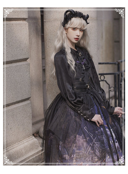 YingLuoFu - Witchville Halloween Gothic Lolita Jumper Dress