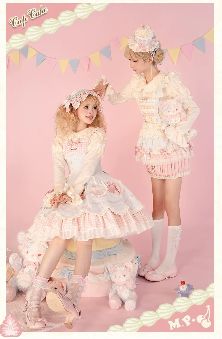 Mademoiselle Pearl - Cup Cake - Sweet Lolita OP Dress Kawaii Lolita JSK SK