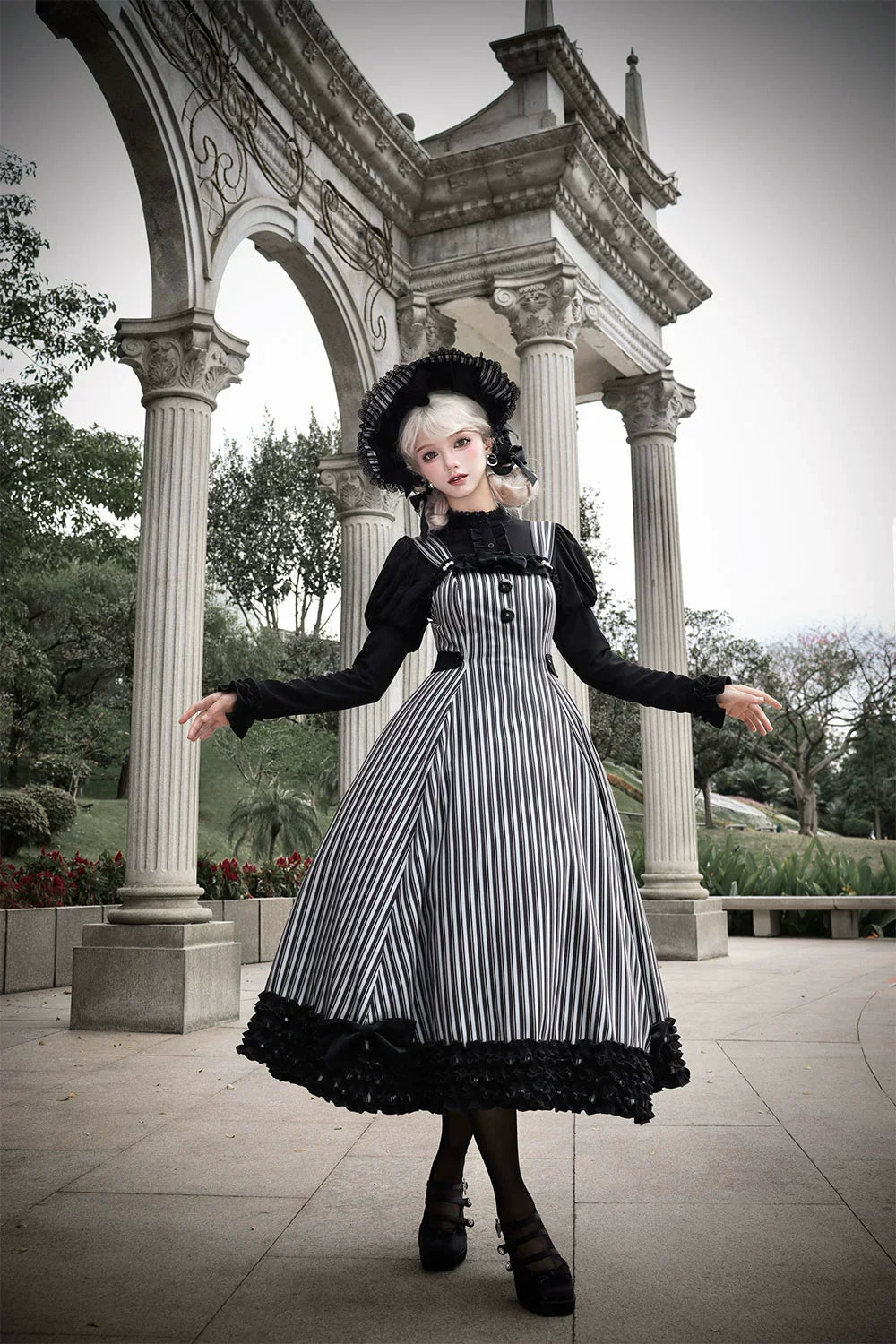 Miss Point - Classic Lolita JSK Customized Stripe Lolita Dress