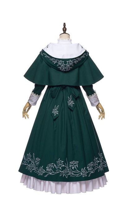 Youpairui - Lobnya - Gothic Nun Lolita Green OP Dress Set