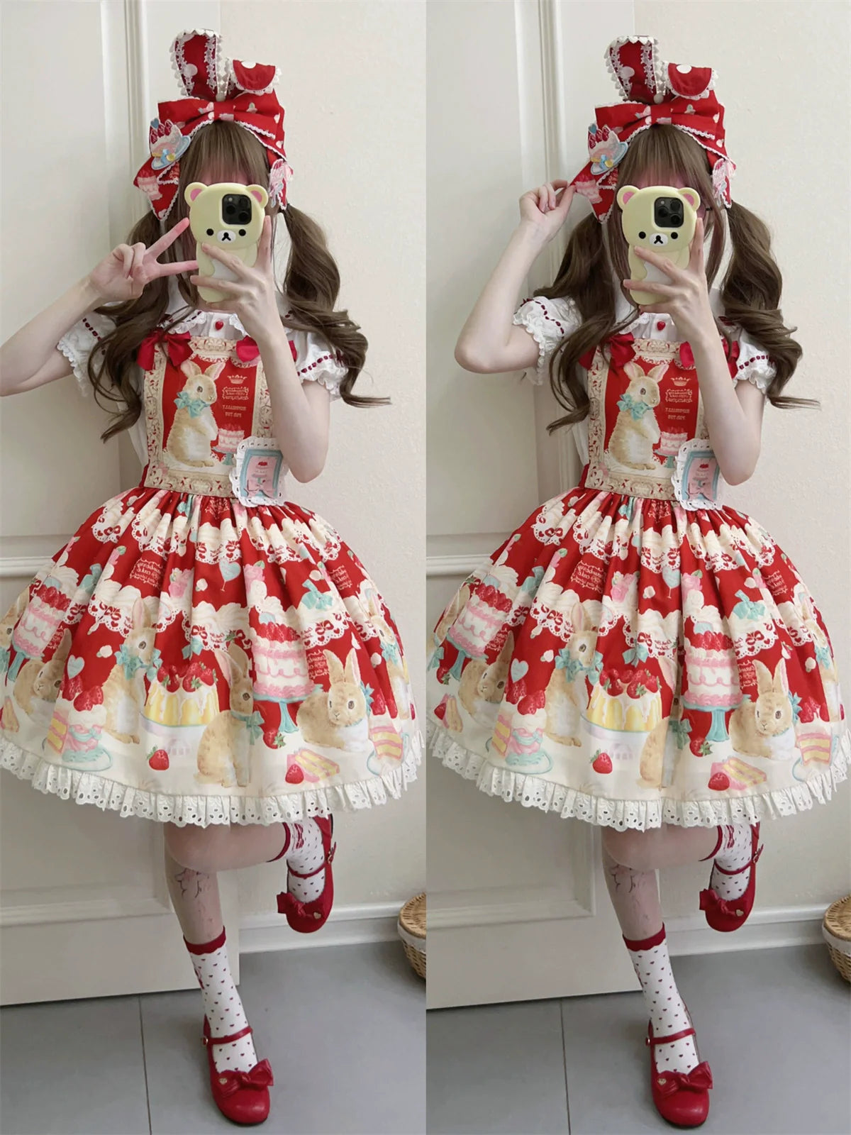 Dark Star Island - Honey Bunny Cake - Sweet Lolita JSK/OP/Strap SK/Shirt