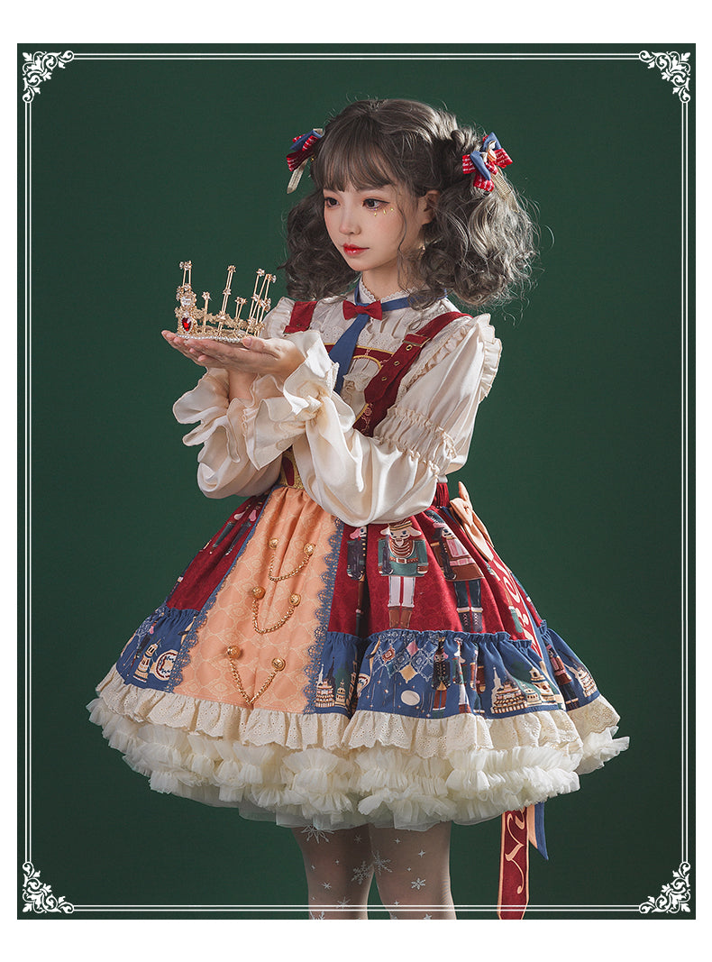 YingLuoFu - Santa Clara - Kawaii School Lolita JSK