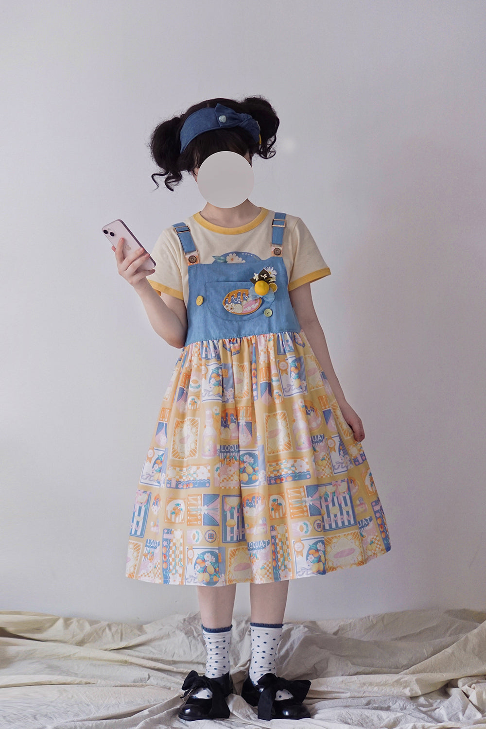 Miss Point - Daisy Lemon - Kawaii Lolita Lemon Print JSK Customized