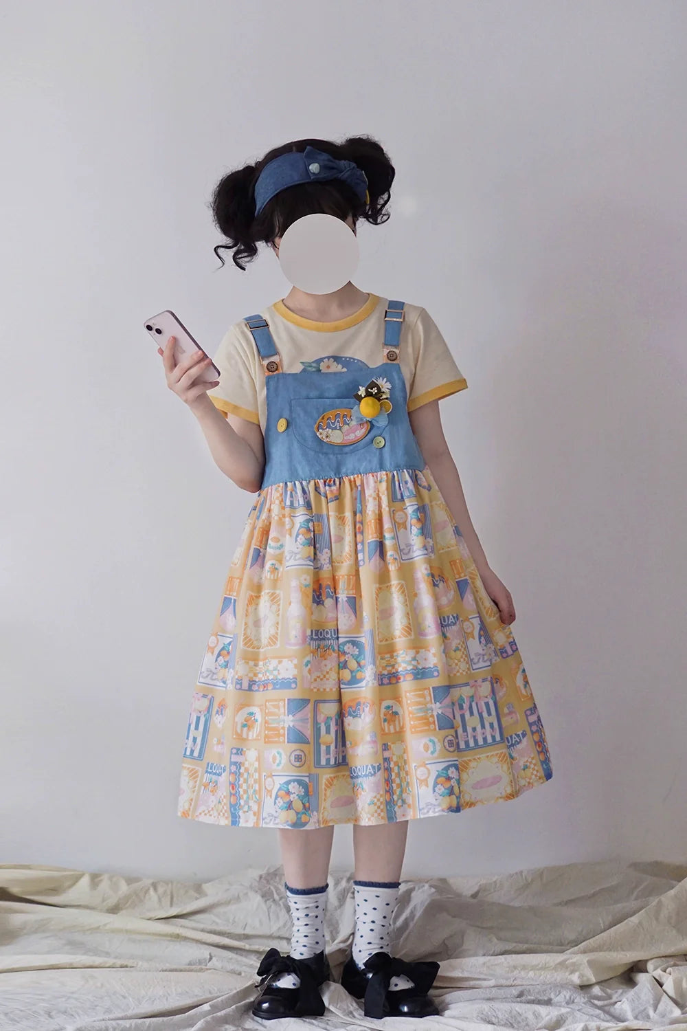 Miss Point - Daisy Lemon - Kawaii Lolita Lemon Print JSK Customized