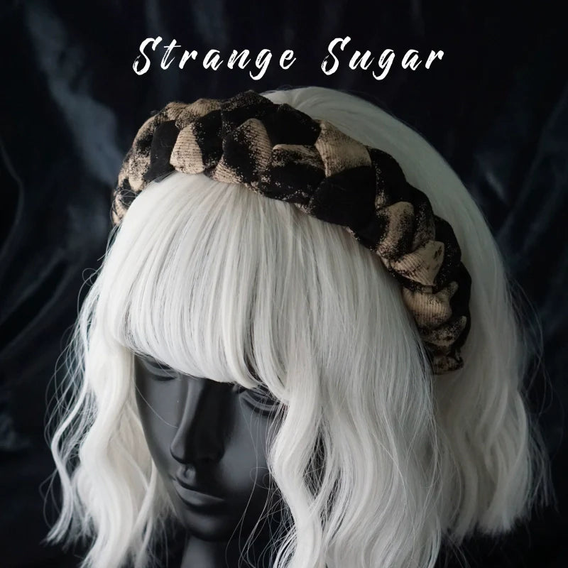 Strange Sugar - Gothic Lolita Black Headdress Butterfly KC Photography Props