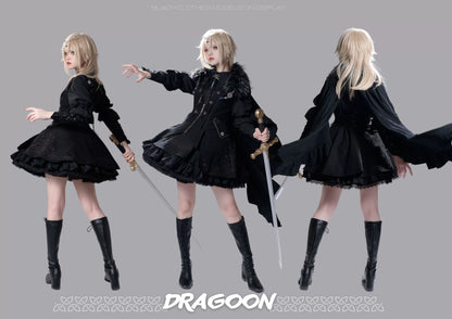 Wuyuzhe - Dragoon Knight 1.0 Version - Western Fantansy Style Suit Embroidery Dress Set Double-Sided Vest