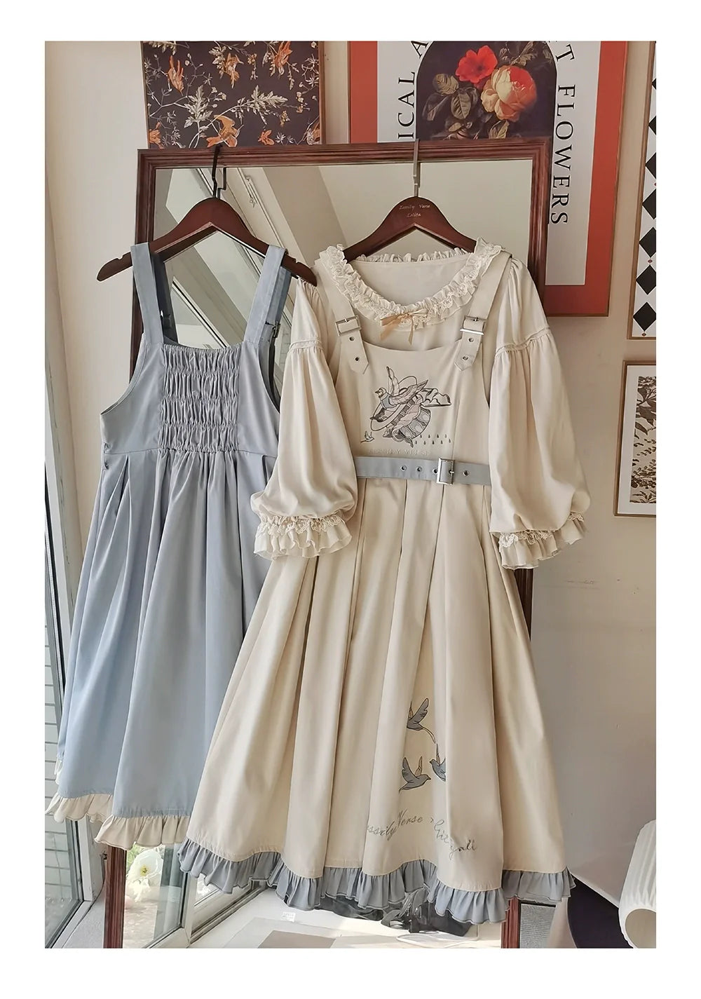 EESSILY - Flying Bird - Plus Size Elegant Lolita JSK Dress With Bird Embroidery