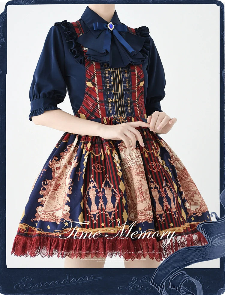 Time Memory - Earl Girl - Chiffon Classic Lolita Shirt, Mid-Length Mutton Sleeves