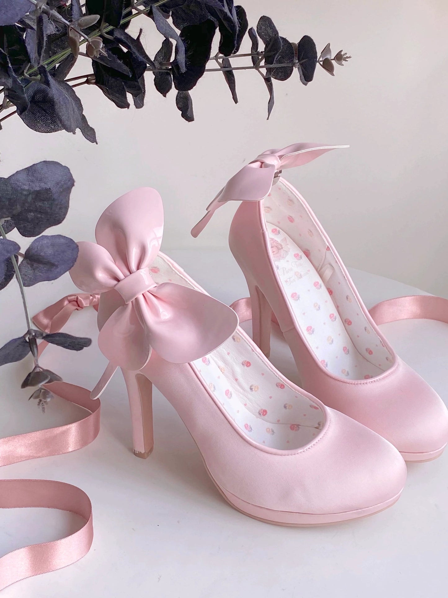 Pure Tea For Dream - Butterfly Specimen - Ballet Style Lolita Shoes Elegant Platform Lolita Heels
