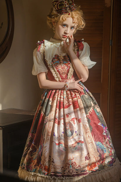 Miss Point - Kaleidoscope - Classical Lolita Shirt Dot Gauze Detachable Puff Sleeve Blouse Customized