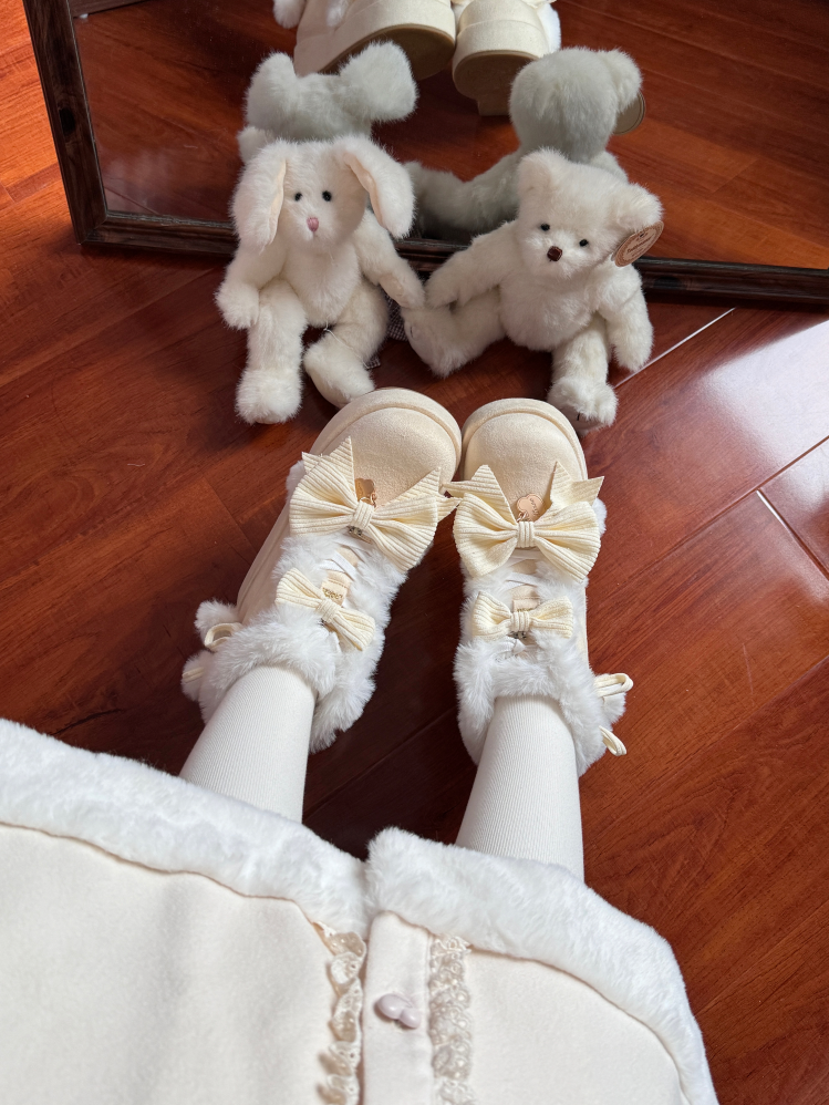 Aimee - Warm - Winter Sweet Lolita Snow Boots Thick Sole Fleece Shoes