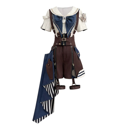 Designer's Gift - Voyager's Daily - Ouji Lolita Suspender Shorts Set with Shirt & Trailing