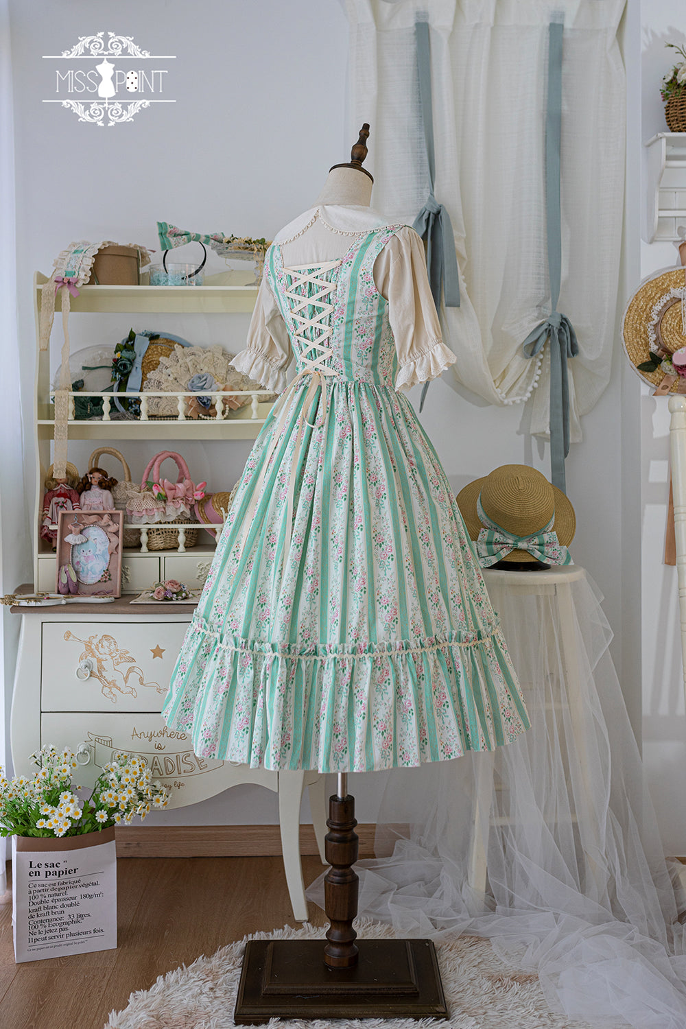 Miss Point - Happy Summer - Elegant Lolita Floral JSK Dress