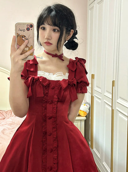 Sweet Wood - Plus Size Lolita OP Dress Summer Dress