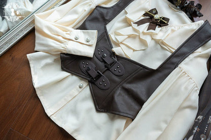 Miss Point - Demon Hunter's Diary - Gothic Lolita PU Leather Vest