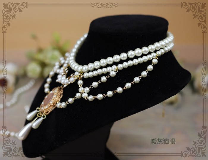 Rose of Sharon - Theresa - Vintage Wedding Lolita Necklace