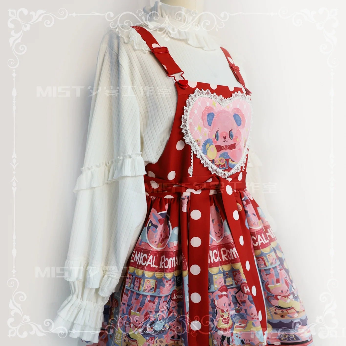 MIST - First Snow - Sweet Lolita Sweater Winter Puff Sleeve Knitting Innerwear