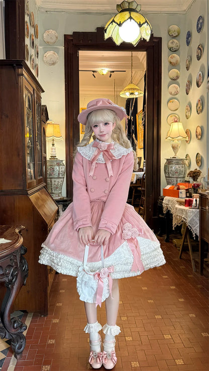 LeMiroir - Winter Solstice - Elegant Lolita Winter Short Coat & SK