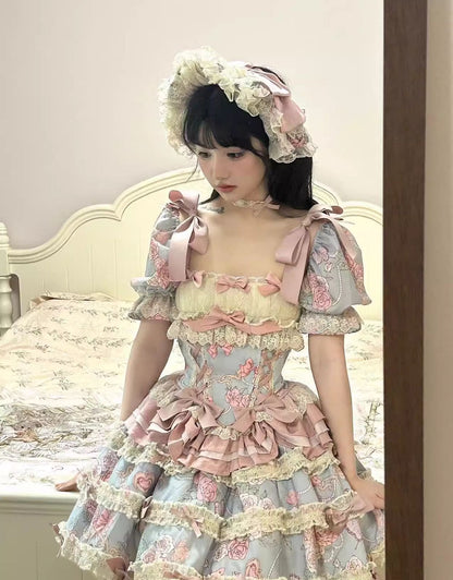 Sweet Wood - Jewel Rose - Plus Size Sweet Lolita Skirt Set in Separate Pieces