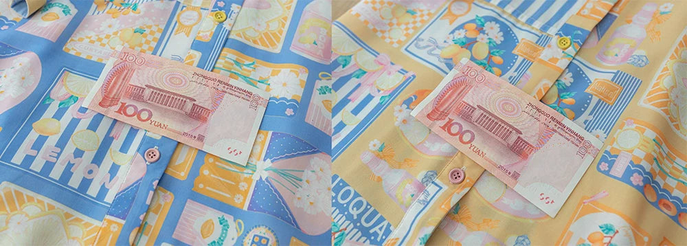 Miss Point - Daisy Lemon - Daily Lolita Lemon Print JSK Customized