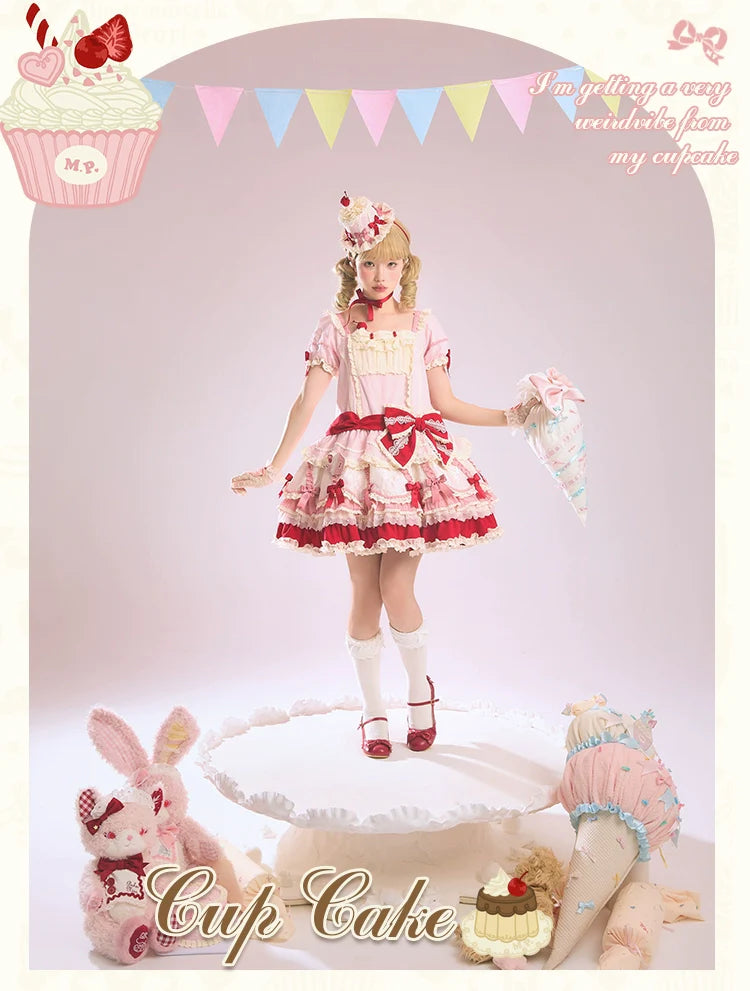 Mademoiselle Pearl - Cup Cake - Sweet Lolita OP Dress Kawaii Lolita JSK SK