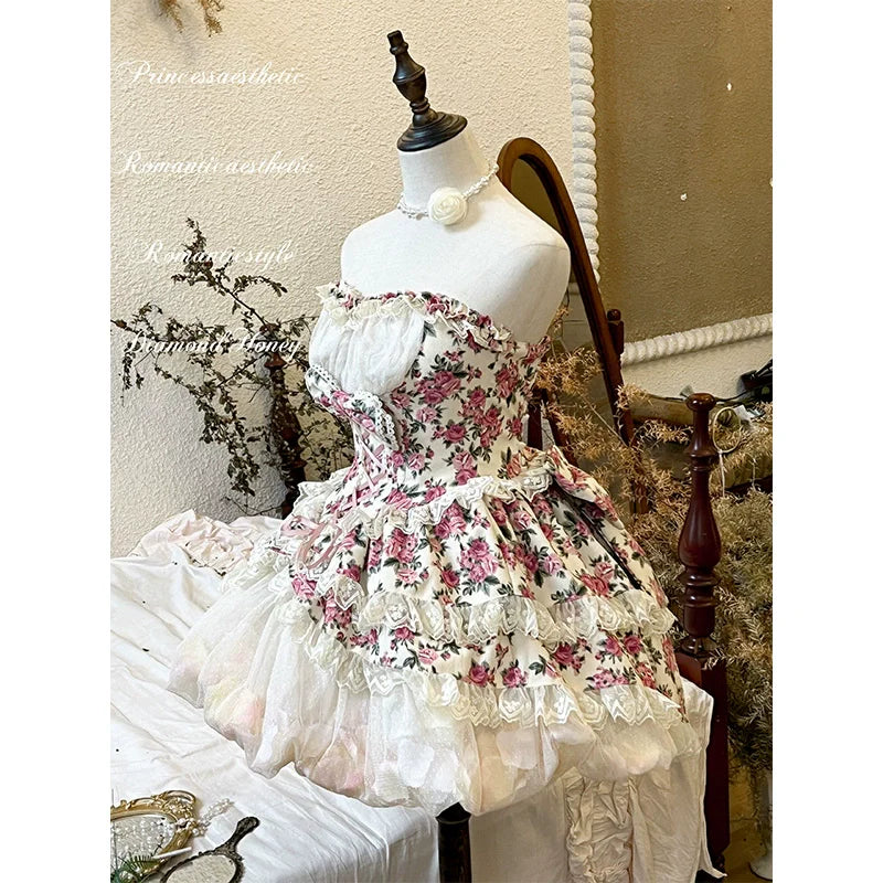 Diamond Honey - Sweet Lolita JSK Dress Sleeveless Dress for Spring Summer