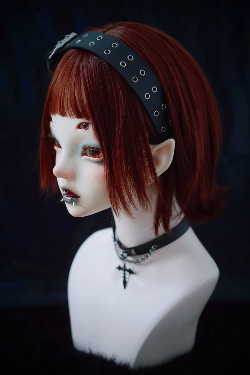 Strange Sugar - Gothic Lolita KC Faux Leather Punk Lolita Hair Accessories