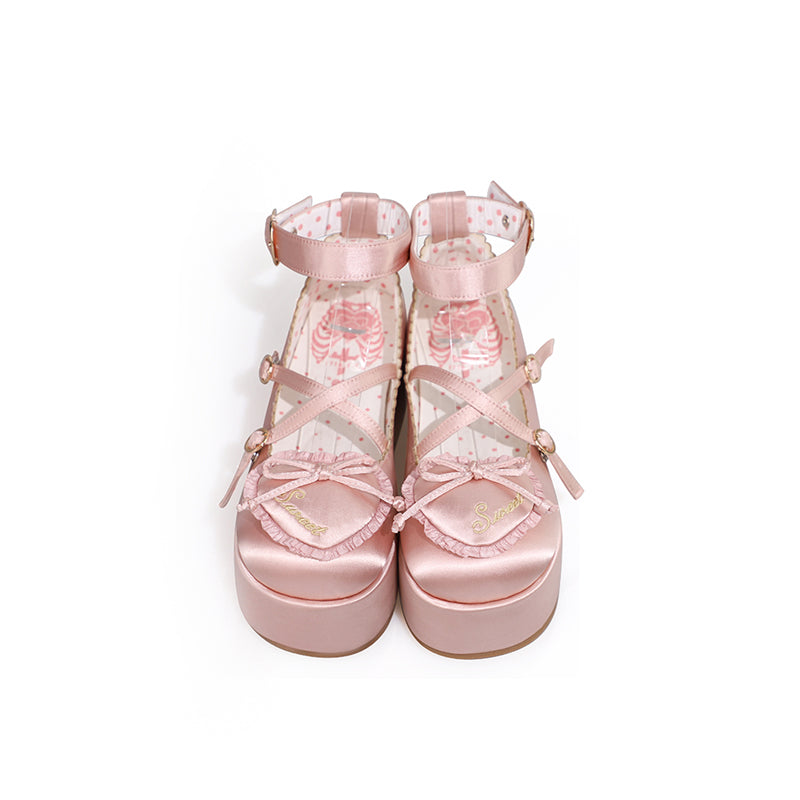 MODO - Deep Sleep Dream - Kawaii Lolita Shoes Muffin Platform Round Toe