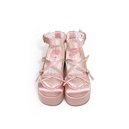 MODO - Deep Sleep Dream - Kawaii Lolita Shoes Muffin Platform Round Toe