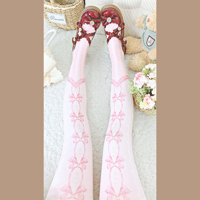 Roji roji - Kawaii 120D Velvet Lolita Tights Multicolors