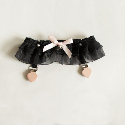 Day Dream - Sweet Lolita Lace Gater Stockings Clips Multicolors