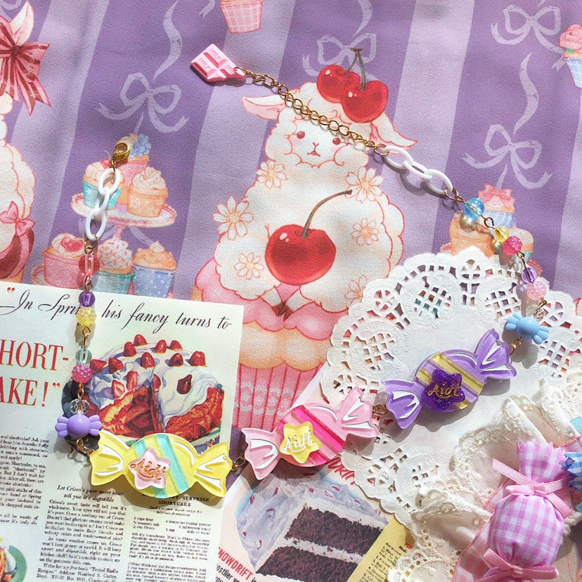 Halloween Alice - Sweet Lolita Candy-Shaped Necklace