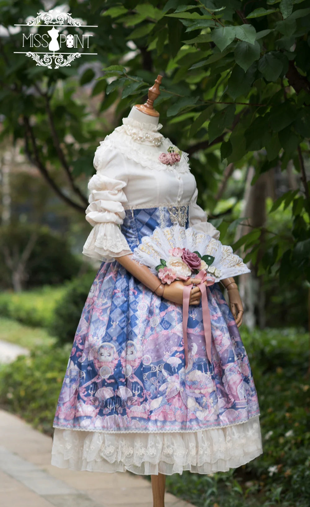 Miss Point - Elizabeth Meow - Classic Lolita Blouse Lotus Root Sleeve Lolita Shirt