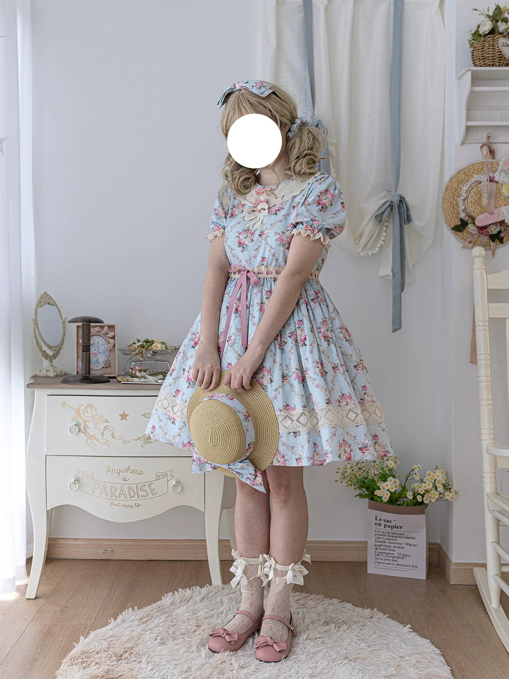Miss Point - Customized Elegant Lolita OP Dress Cute Daily Girl Short Lolita Dress