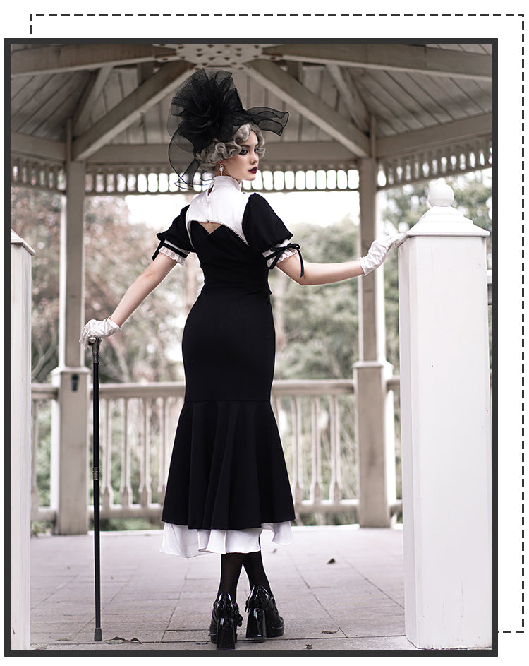 With PUJI - Prayer of the Dead - Gothic Nun Lolita OP Dress