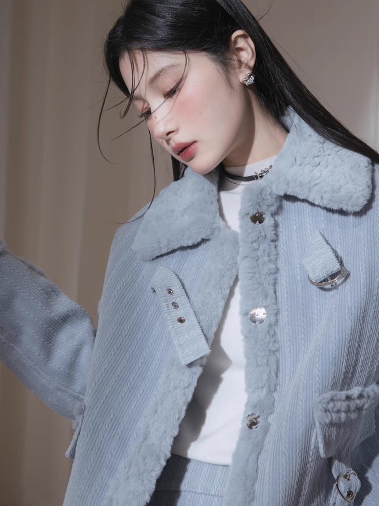 Fur jacket+skirt【s0000005826】