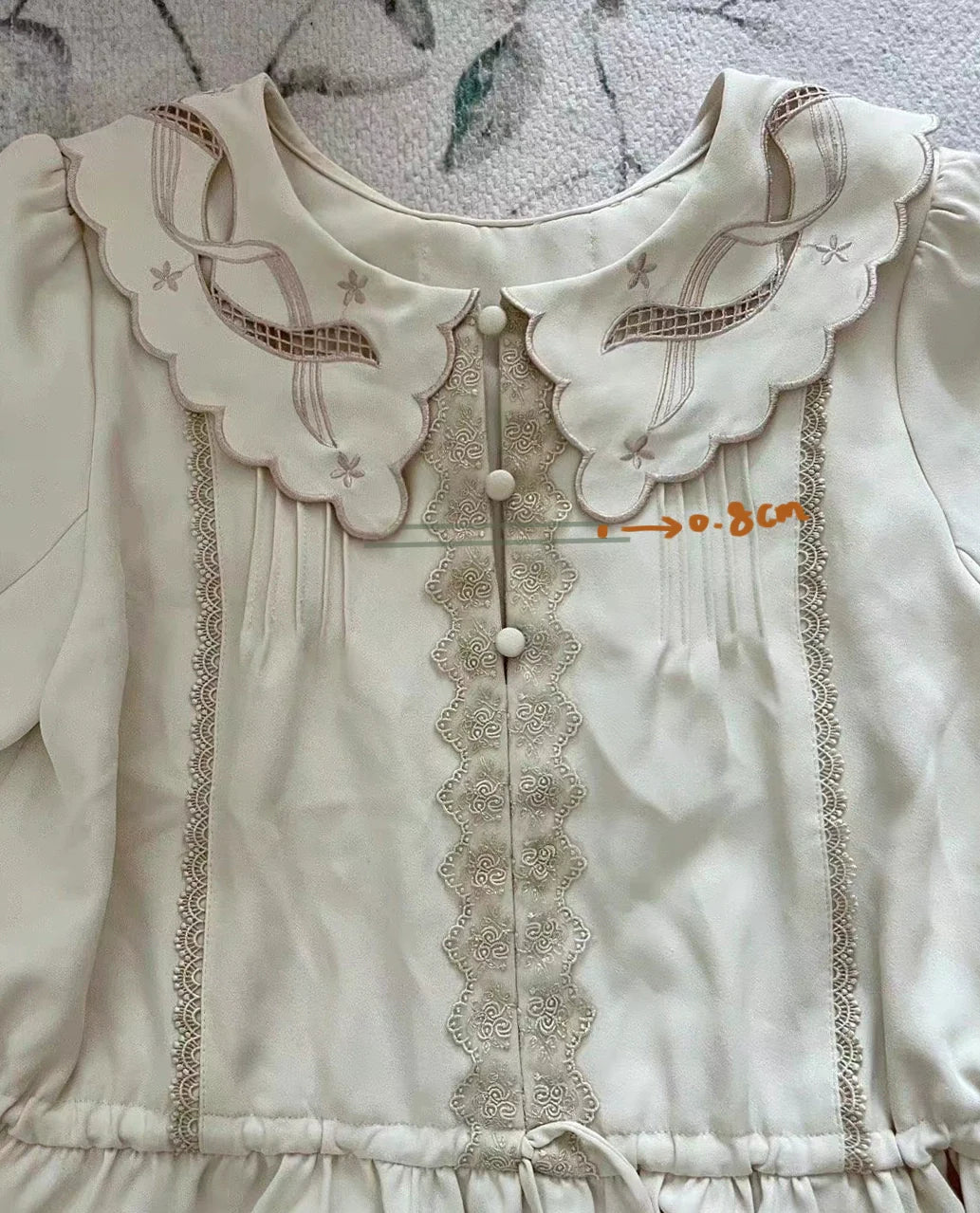 ZeeYe - Night Rose - Classic Lolita Shirt Double Layer Bow Embroidered Versatile Blouse