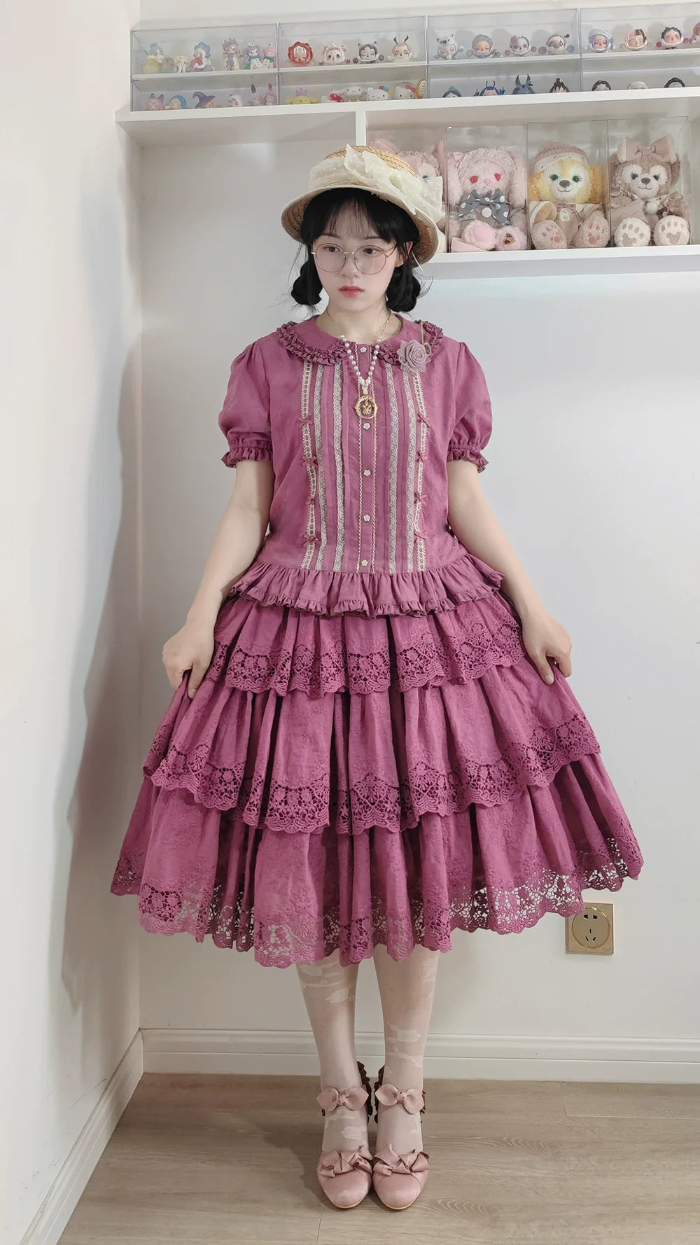 Miss Point - Forest Waltz - Classic Lolita Tiered Skirt Multi-layer Embroidered SK