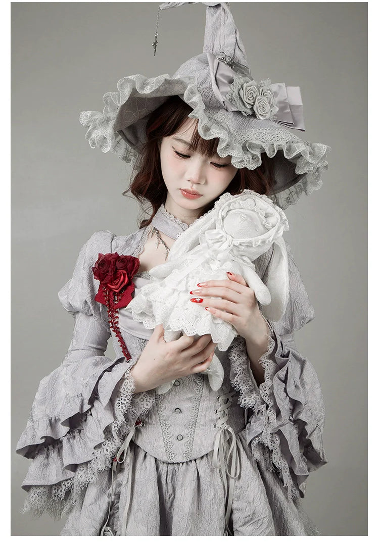 With PUJI - Puppet Box - Kawaii Lolita Bag Lamb Kitten Detachable Bag Dress Hat