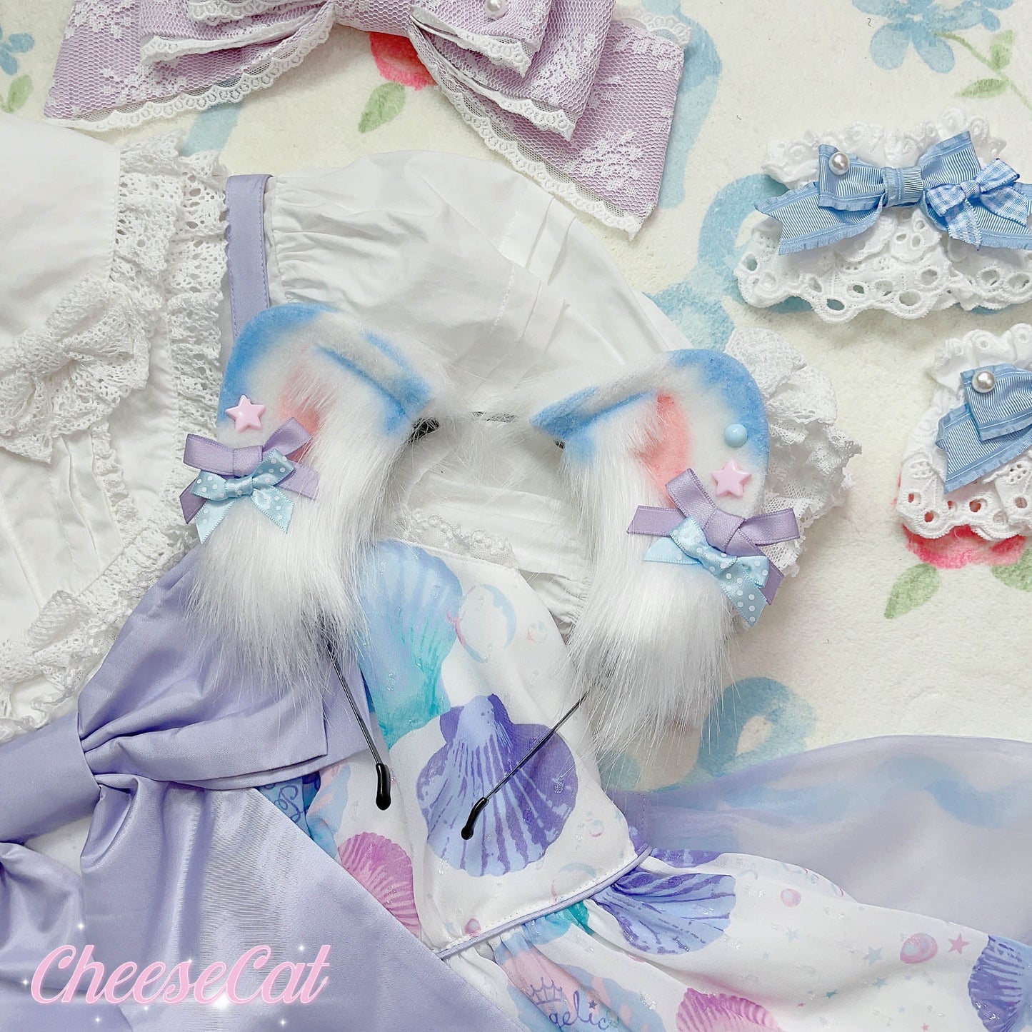 Cheese Cat - Sweet Lolita Dog Ears Shaped KC Multicolor